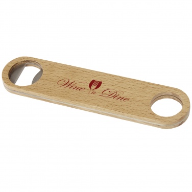 Logo trade promotional giveaway photo of: Origina wooden bottle opener